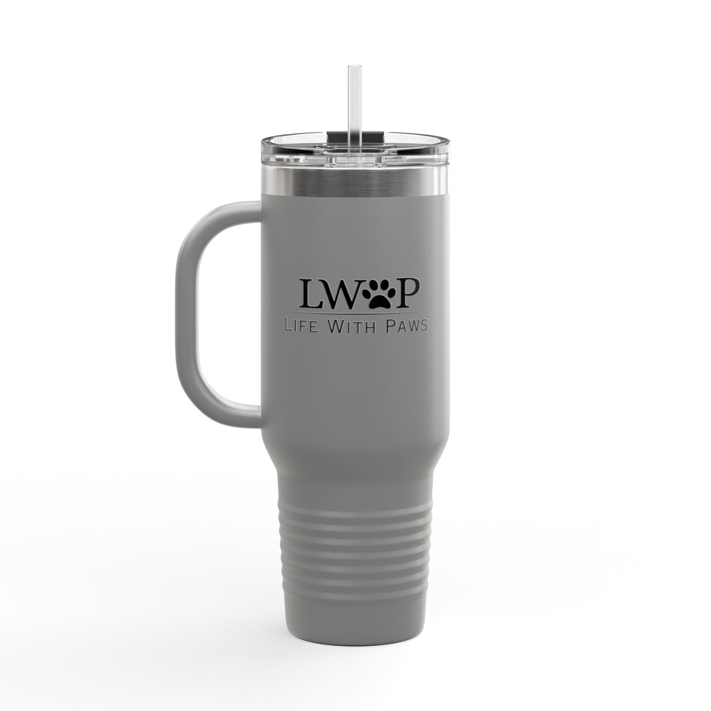 Travel Mug - Pet Lover Logo Symbol for Paws Grooming Salon Design