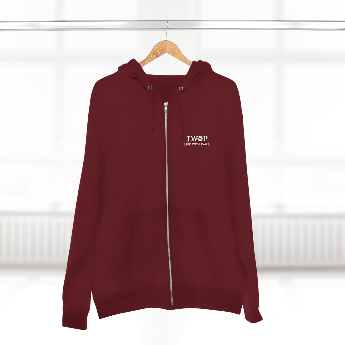 Life With Paws Zip Hoodie – Cozy Dog Grooming Zip-Up for Pet Lovers