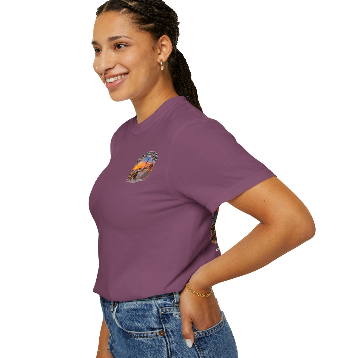Life With Paws T-Shirt — New Jersey Shore Dog Sunset Tee