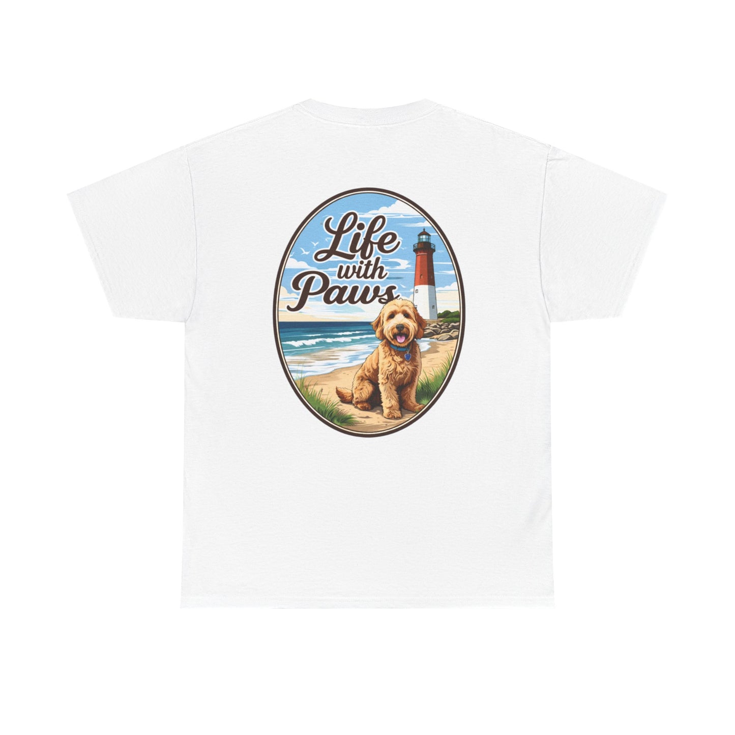 Life With Paws Beach Dog T-Shirt