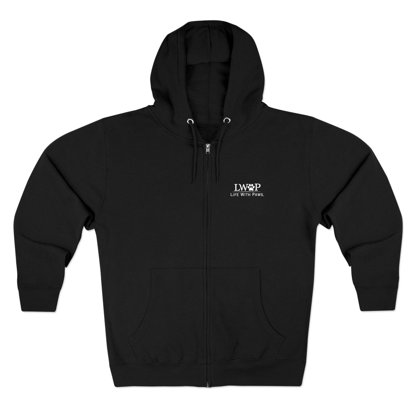 Life With Paws Zip Hoodie – Cozy Dog Grooming Zip-Up for Pet Lovers