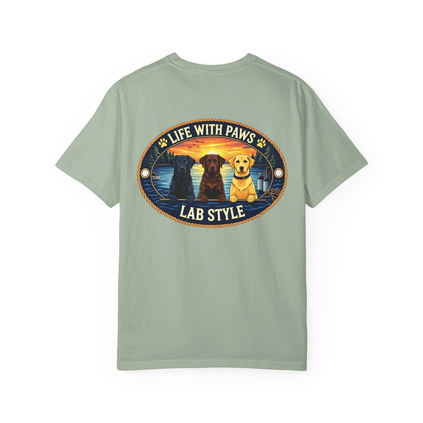 Life With Paws Lab Style T-Shirt — Labrador Dog Graphic Tee