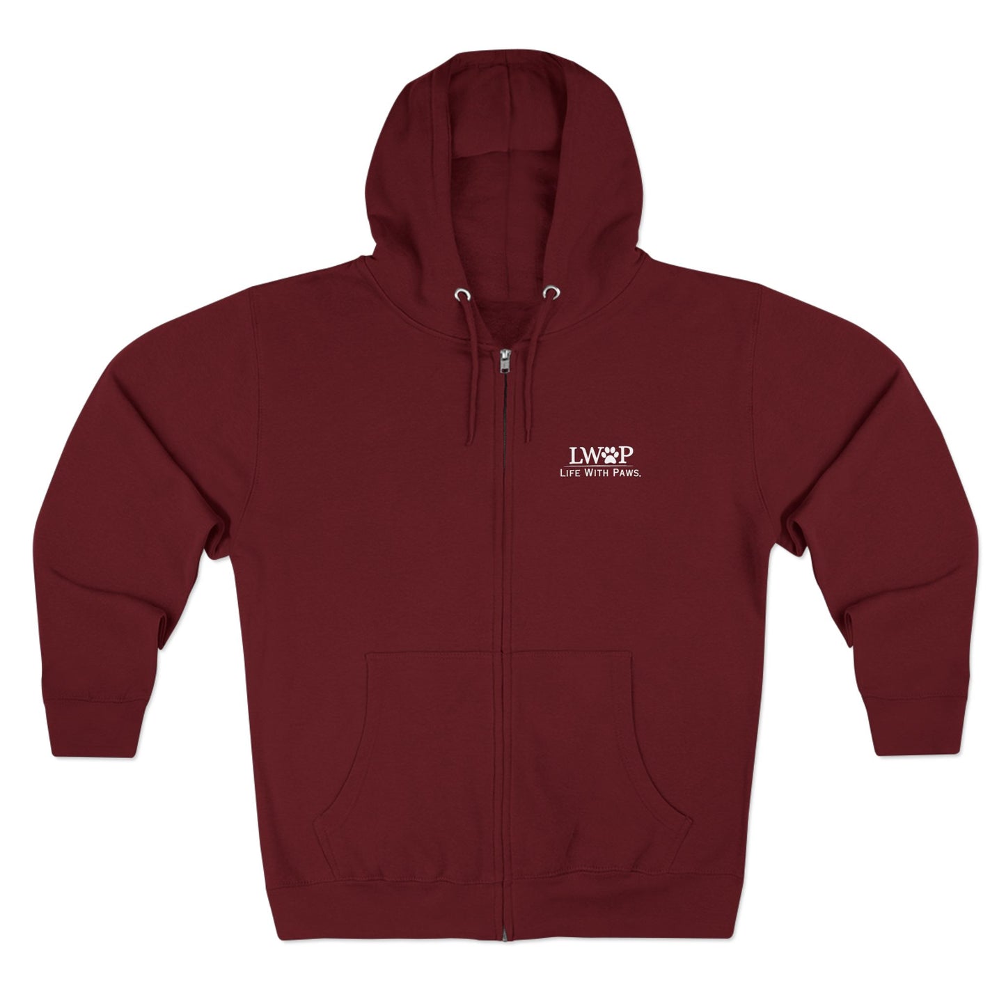 Life With Paws Zip Hoodie – Cozy Dog Grooming Zip-Up for Pet Lovers