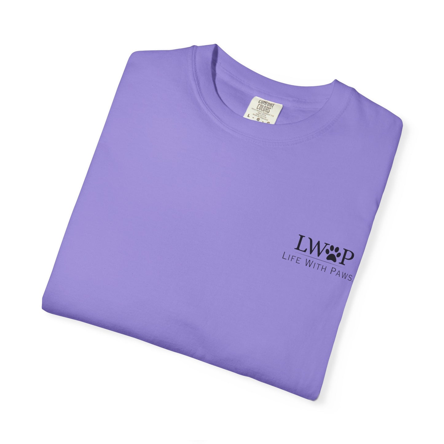 Life With Paws Grooming Salon T-Shirt — Logo Tee with Manahawkin NJ & Phone Number