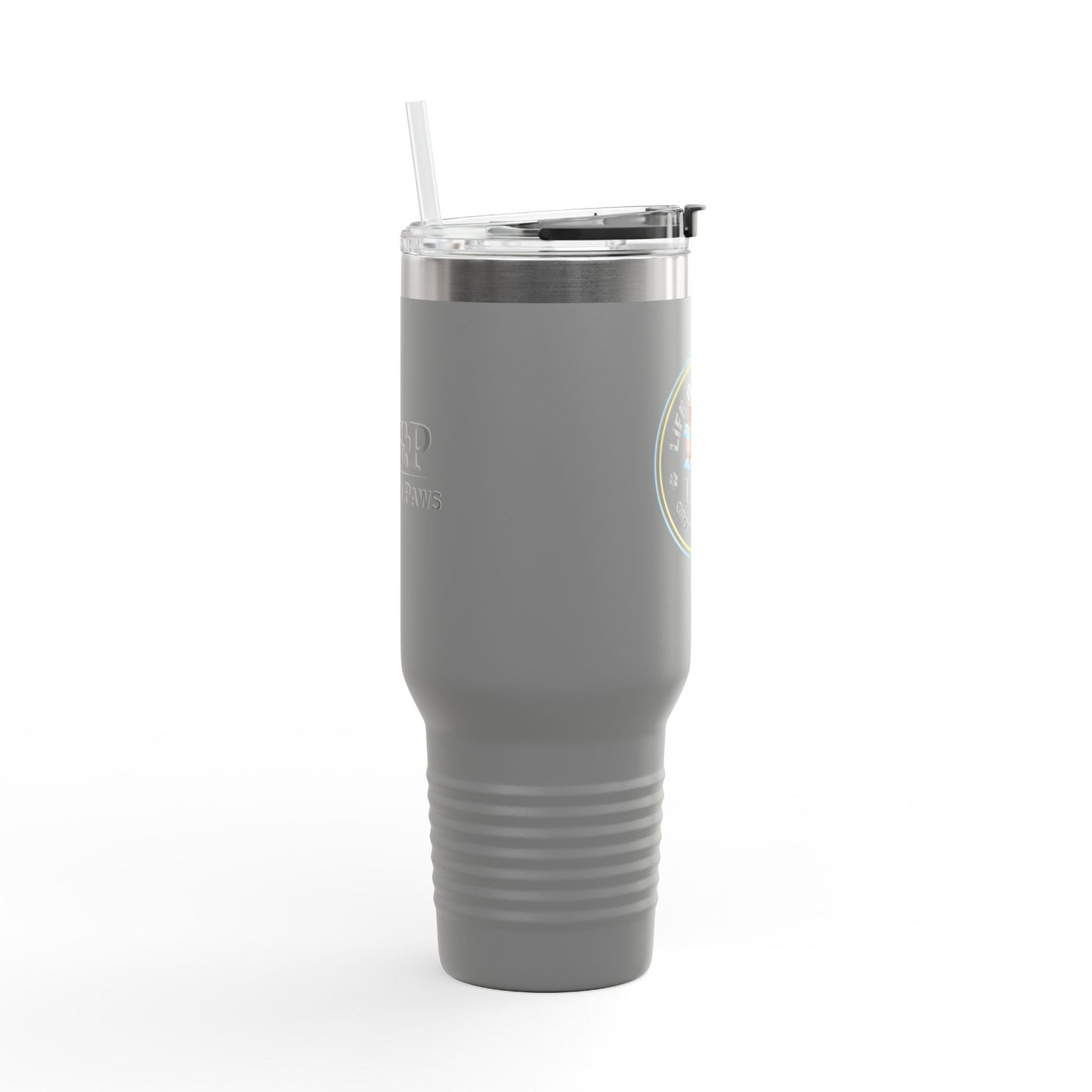 Travel Mug - Pet Lover Logo Symbol for Paws Grooming Salon Design