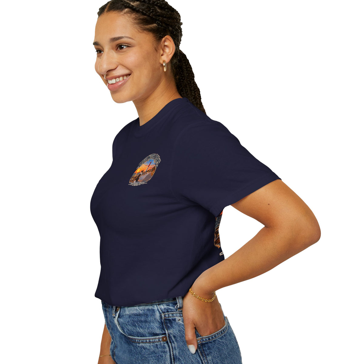 Life With Paws T-Shirt — New Jersey Shore Dog Sunset Tee