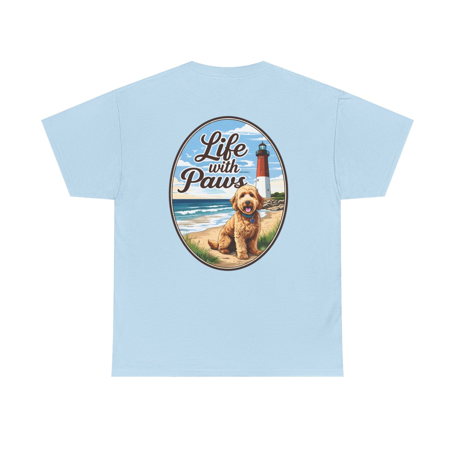Life With Paws Beach Dog T-Shirt