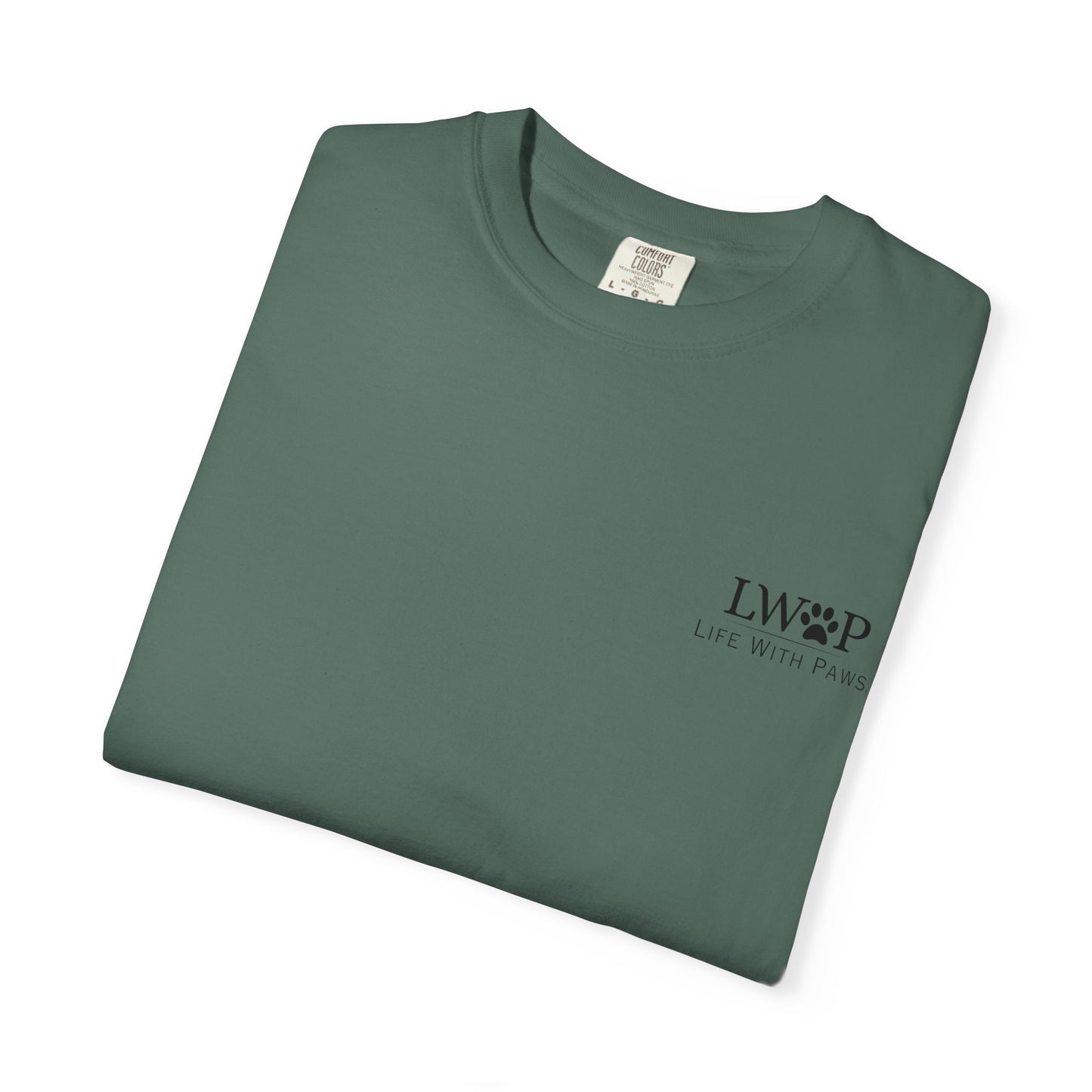 Life With Paws Grooming Salon T-Shirt — Logo Tee with Manahawkin NJ & Phone Number