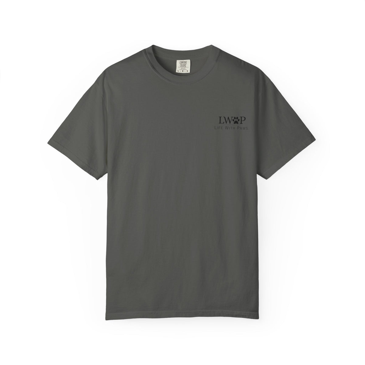 Life With Paws Grooming Salon T-Shirt — Logo Tee with Manahawkin NJ & Phone Number