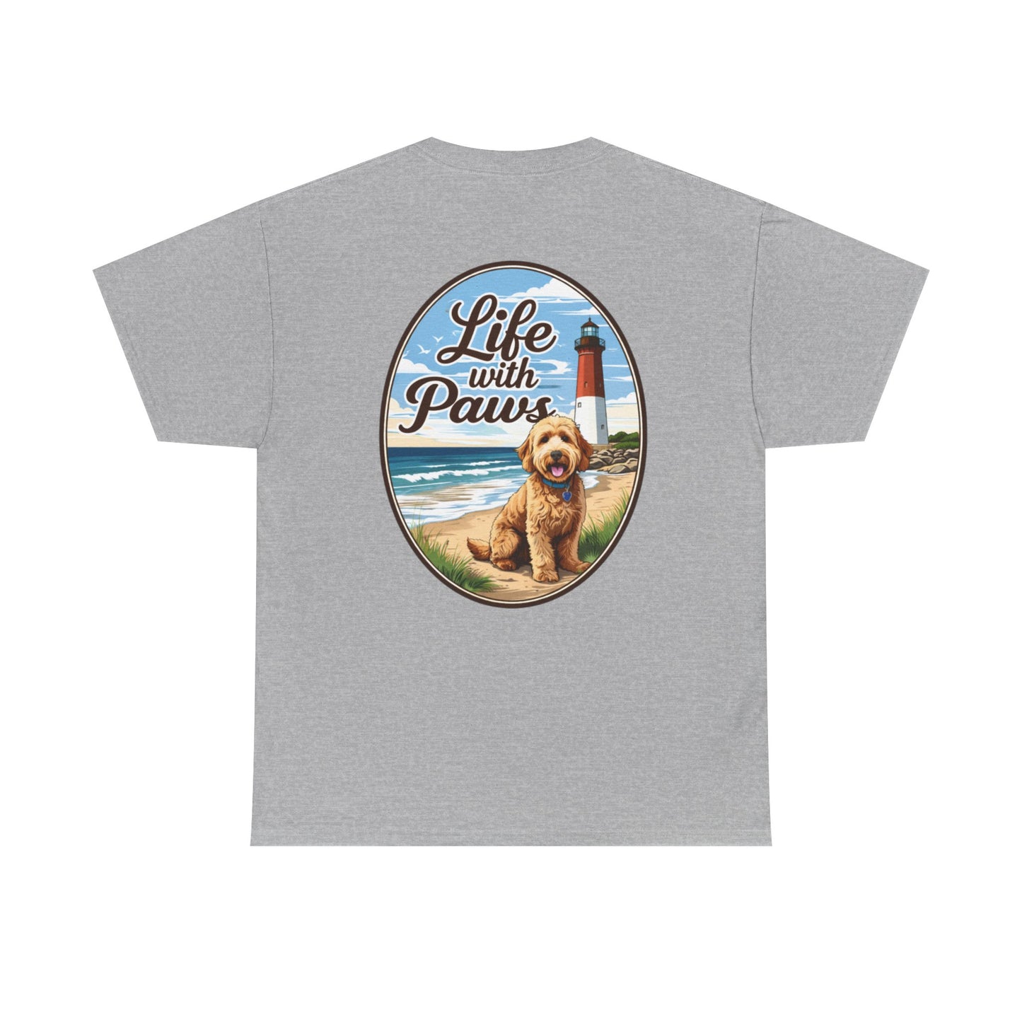 Life With Paws Beach Dog T-Shirt