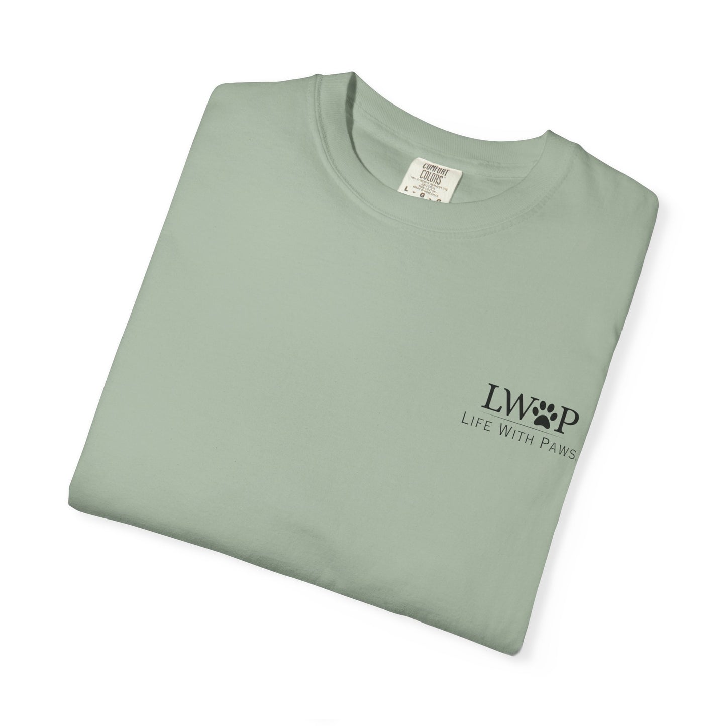 Life With Paws Grooming Salon T-Shirt — Logo Tee with Manahawkin NJ & Phone Number