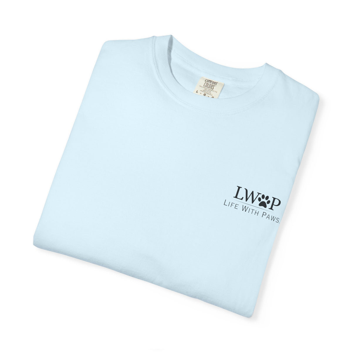 Life With Paws Grooming Salon T-Shirt — Logo Tee with Manahawkin NJ & Phone Number