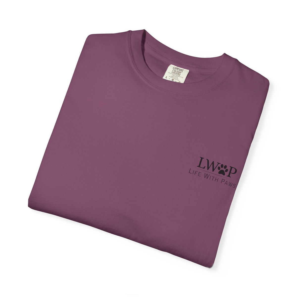 Life With Paws Grooming Salon T-Shirt — Logo Tee with Manahawkin NJ & Phone Number