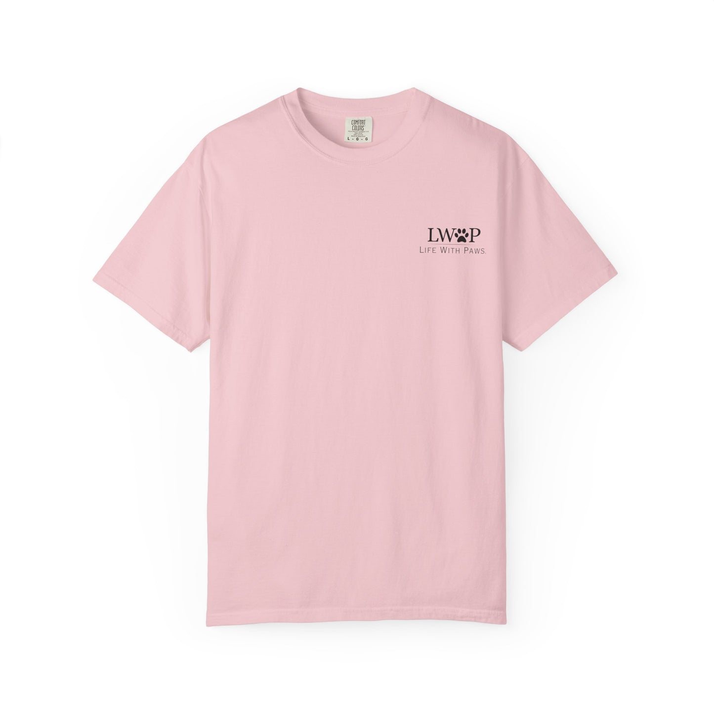 Life With Paws Grooming Salon T-Shirt — Logo Tee with Manahawkin NJ & Phone Number