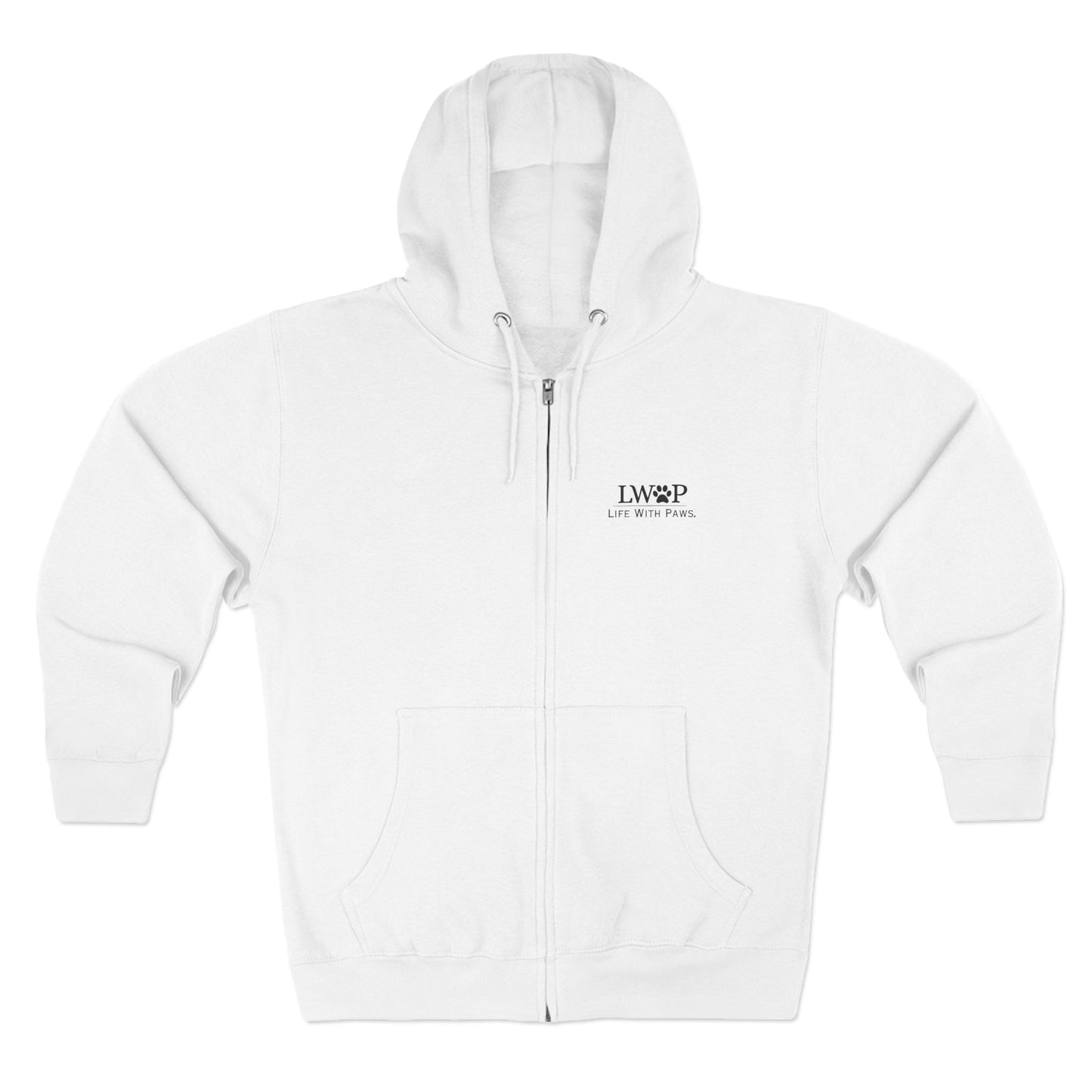 Life With Paws Zip Hoodie – Cozy Dog Grooming Zip-Up for Pet Lovers