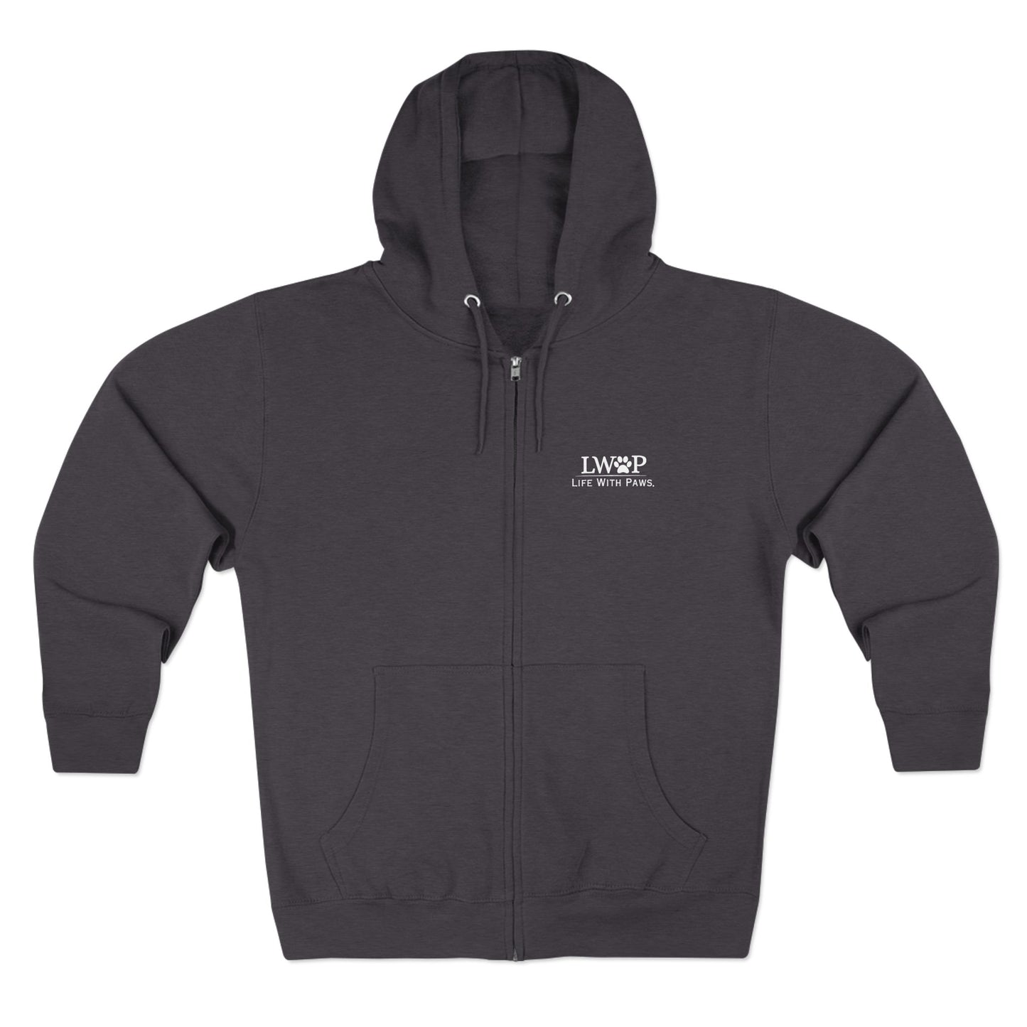 Life With Paws Zip Hoodie – Cozy Dog Grooming Zip-Up for Pet Lovers