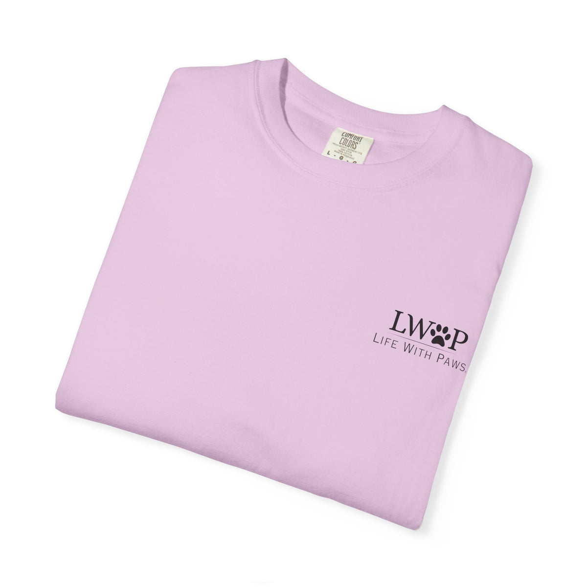 Life With Paws Grooming Salon T-Shirt — Logo Tee with Manahawkin NJ & Phone Number
