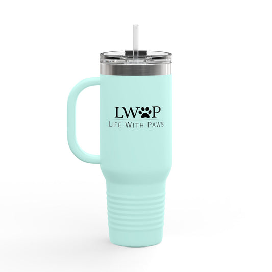 Travel Mug - Pet Lover Logo Symbol for Paws Grooming Salon Design
