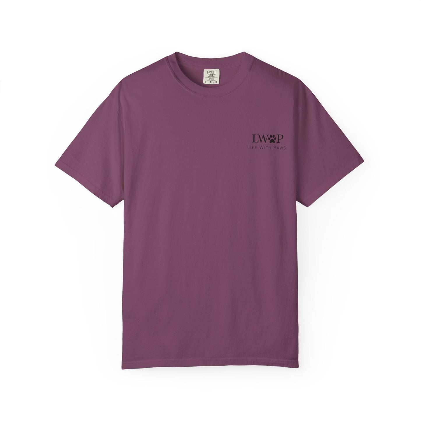 Life With Paws Grooming Salon T-Shirt — Logo Tee with Manahawkin NJ & Phone Number