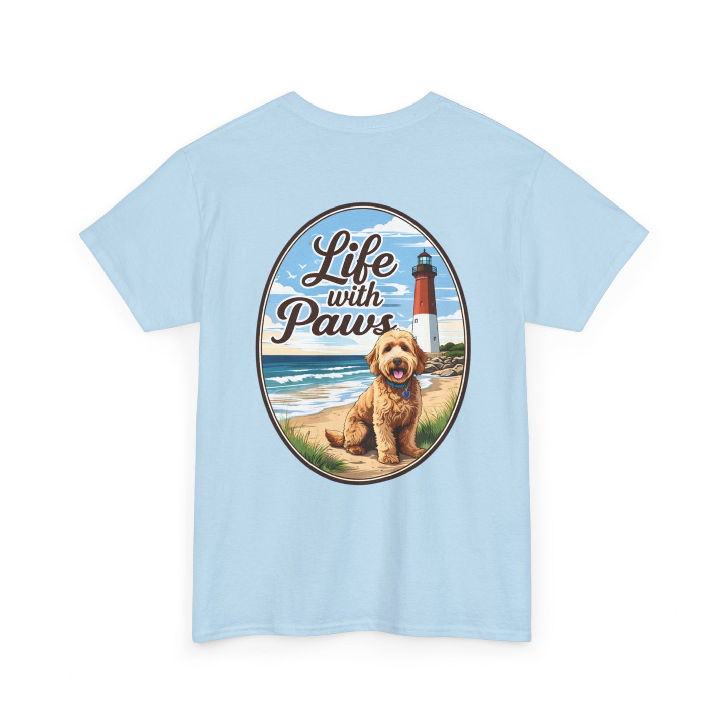 Life With Paws Beach Dog T-Shirt