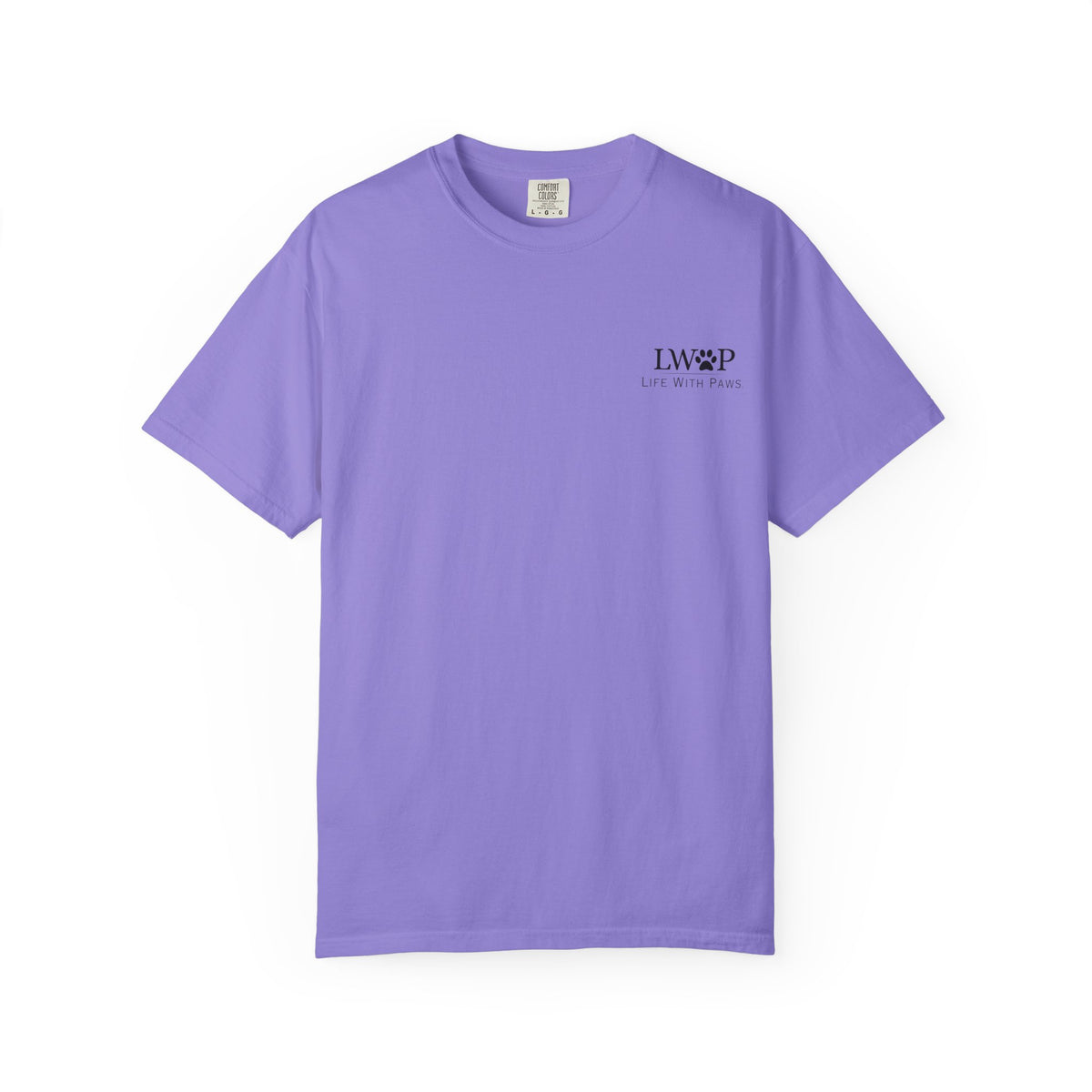 Life With Paws Grooming Salon T-Shirt — Logo Tee with Manahawkin NJ & Phone Number