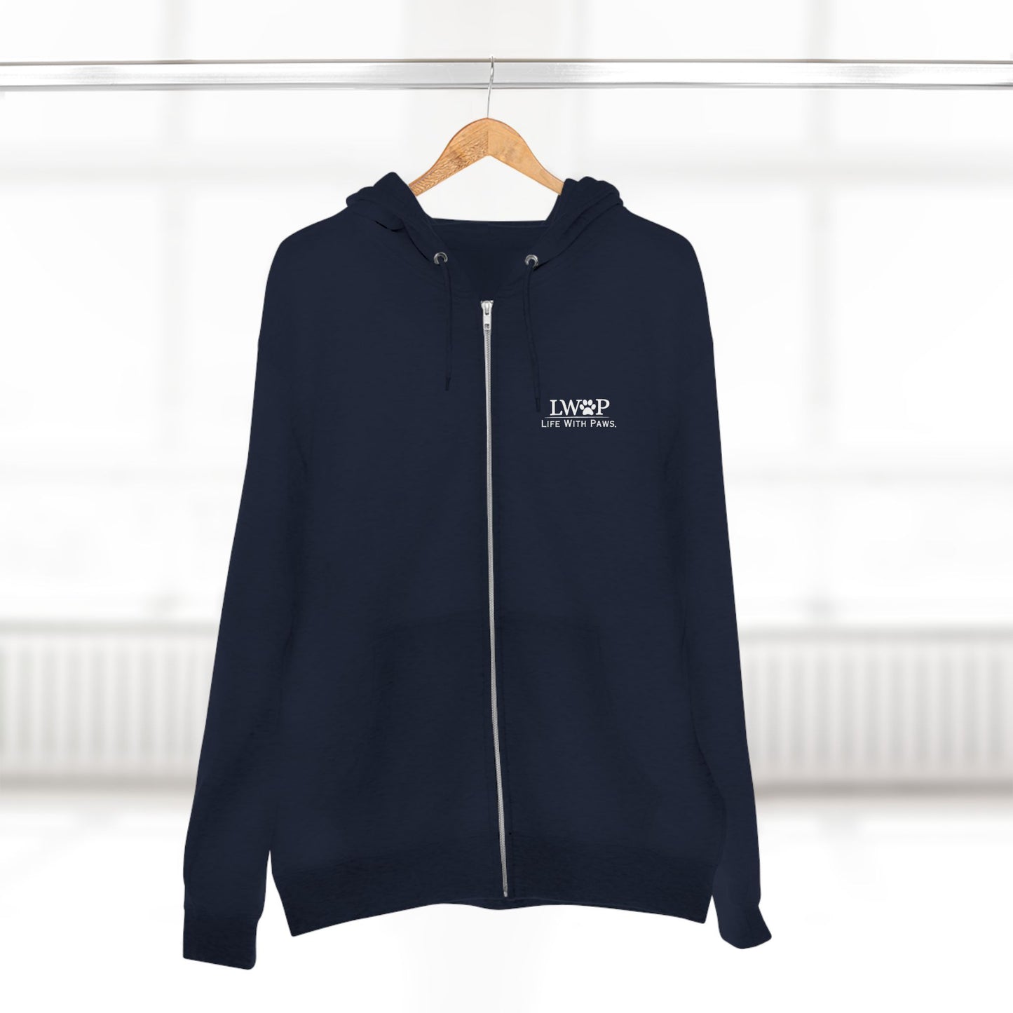 Life With Paws Zip Hoodie – Cozy Dog Grooming Zip-Up for Pet Lovers