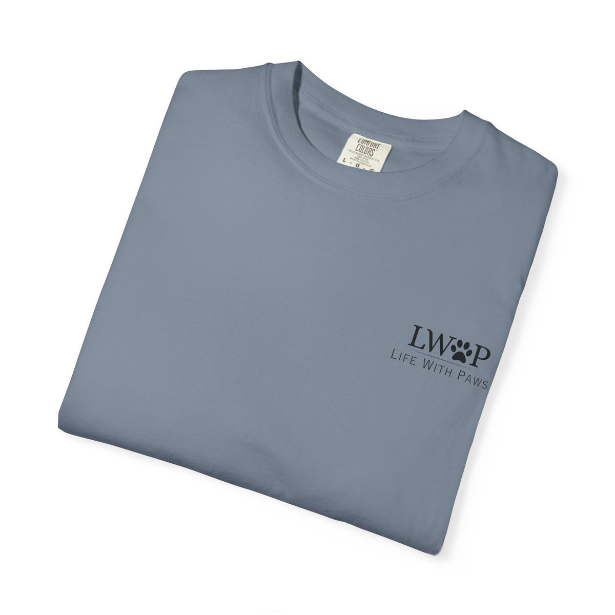 Life With Paws Grooming Salon T-Shirt — Logo Tee with Manahawkin NJ & Phone Number