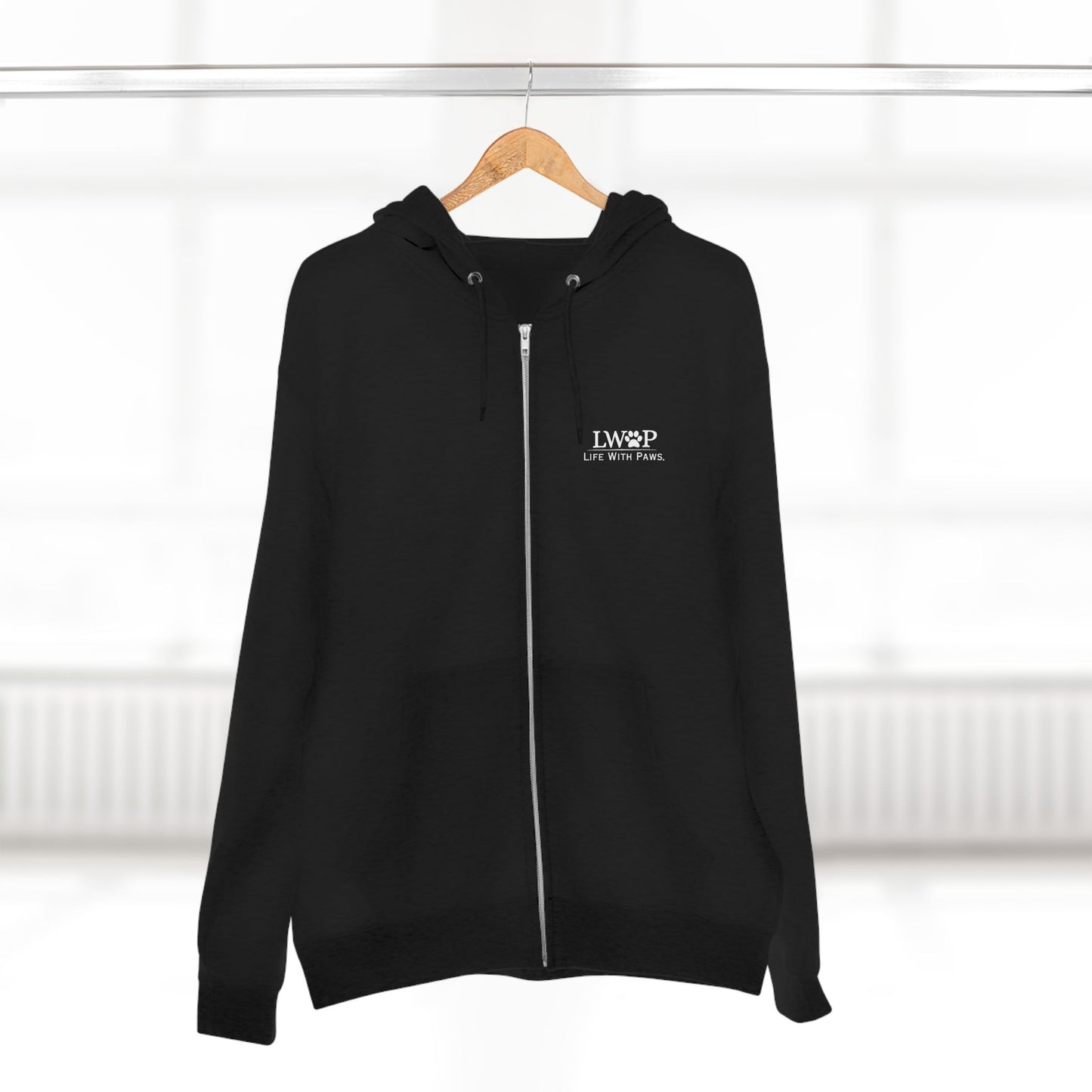 Life With Paws Zip Hoodie – Cozy Dog Grooming Zip-Up for Pet Lovers
