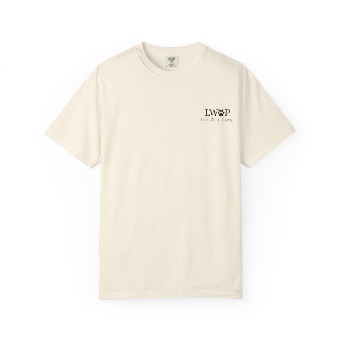 Life With Paws Grooming Salon T-Shirt — Logo Tee with Manahawkin NJ & Phone Number