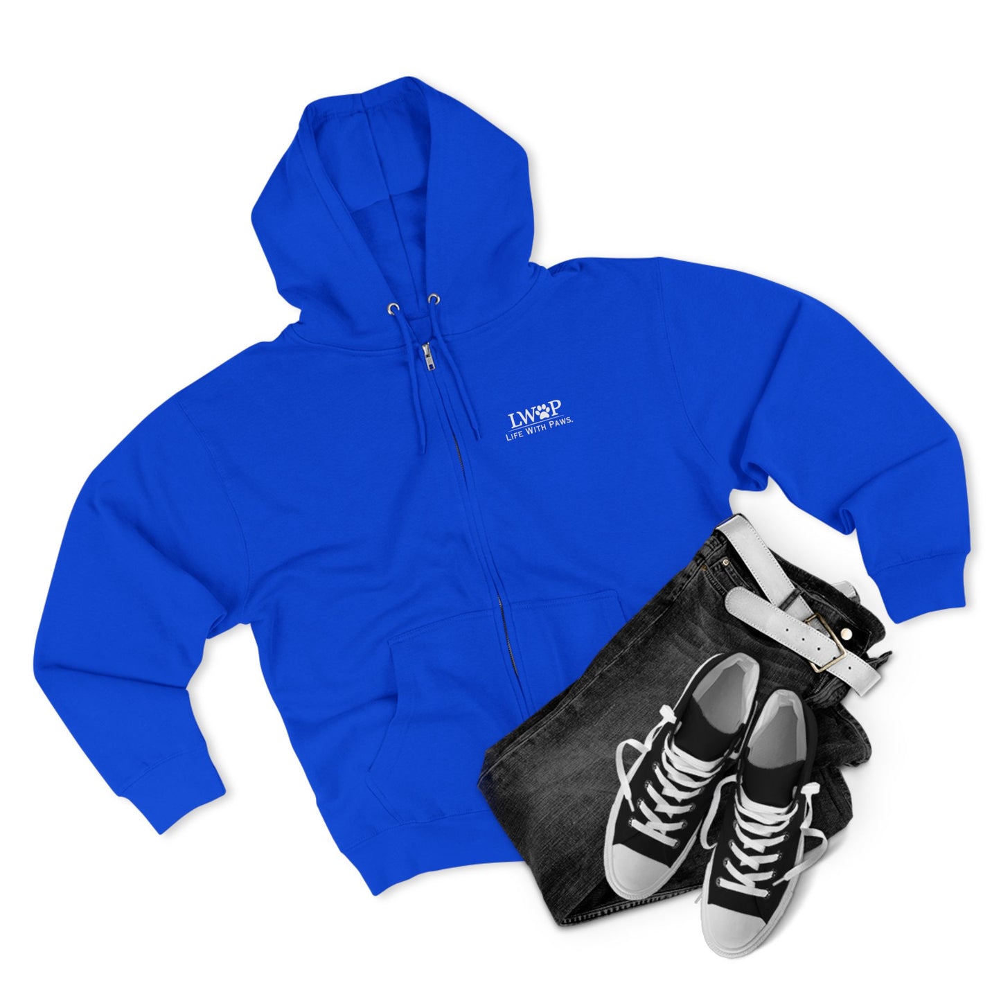 Life With Paws Zip Hoodie – Cozy Dog Grooming Zip-Up for Pet Lovers
