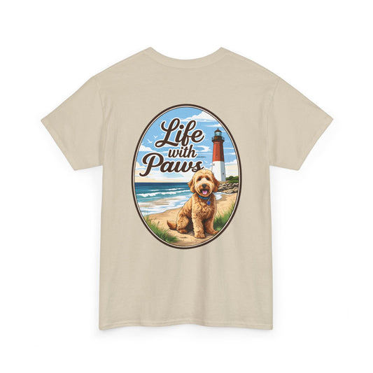Life With Paws Beach Dog T-Shirt
