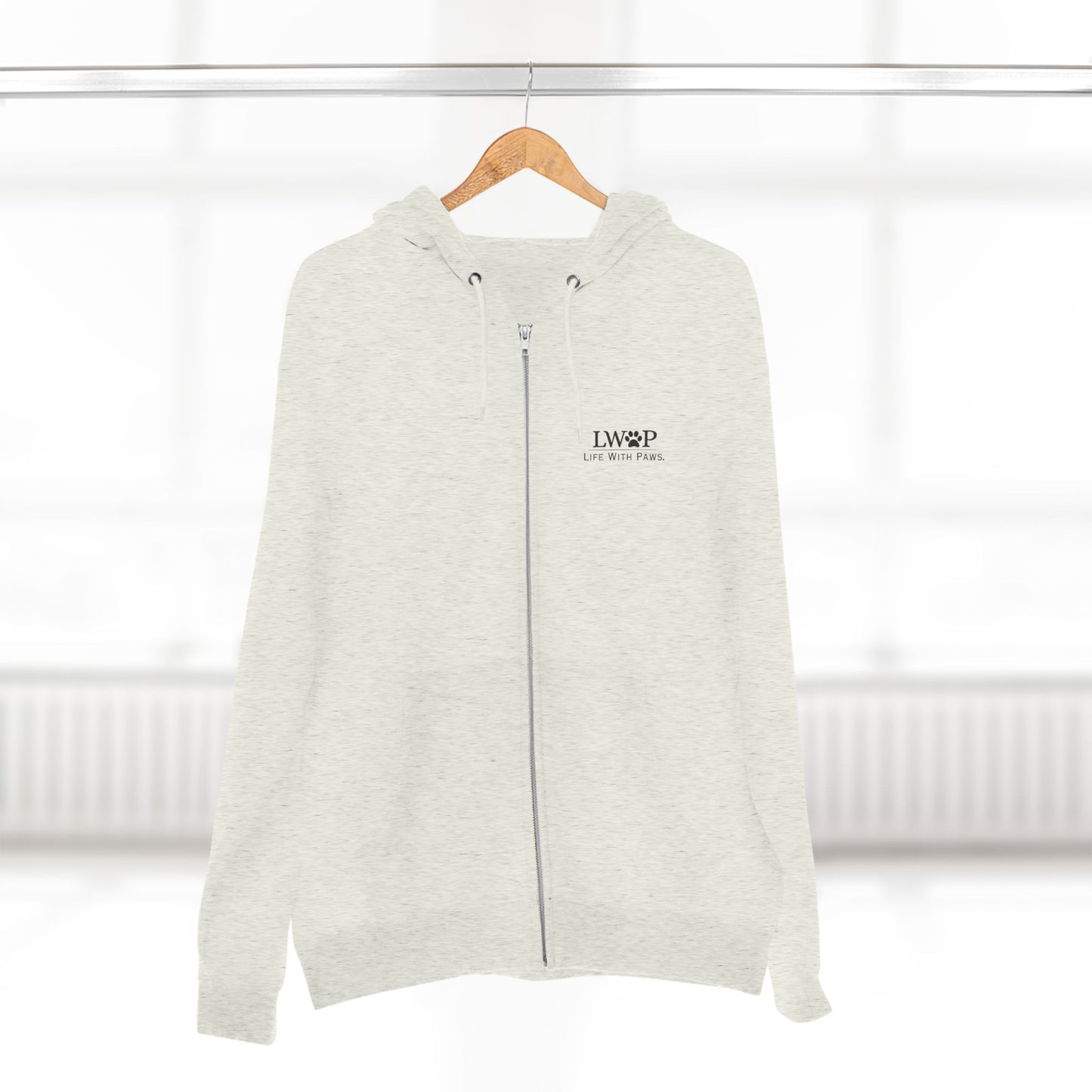 Life With Paws Zip Hoodie – Cozy Dog Grooming Zip-Up for Pet Lovers