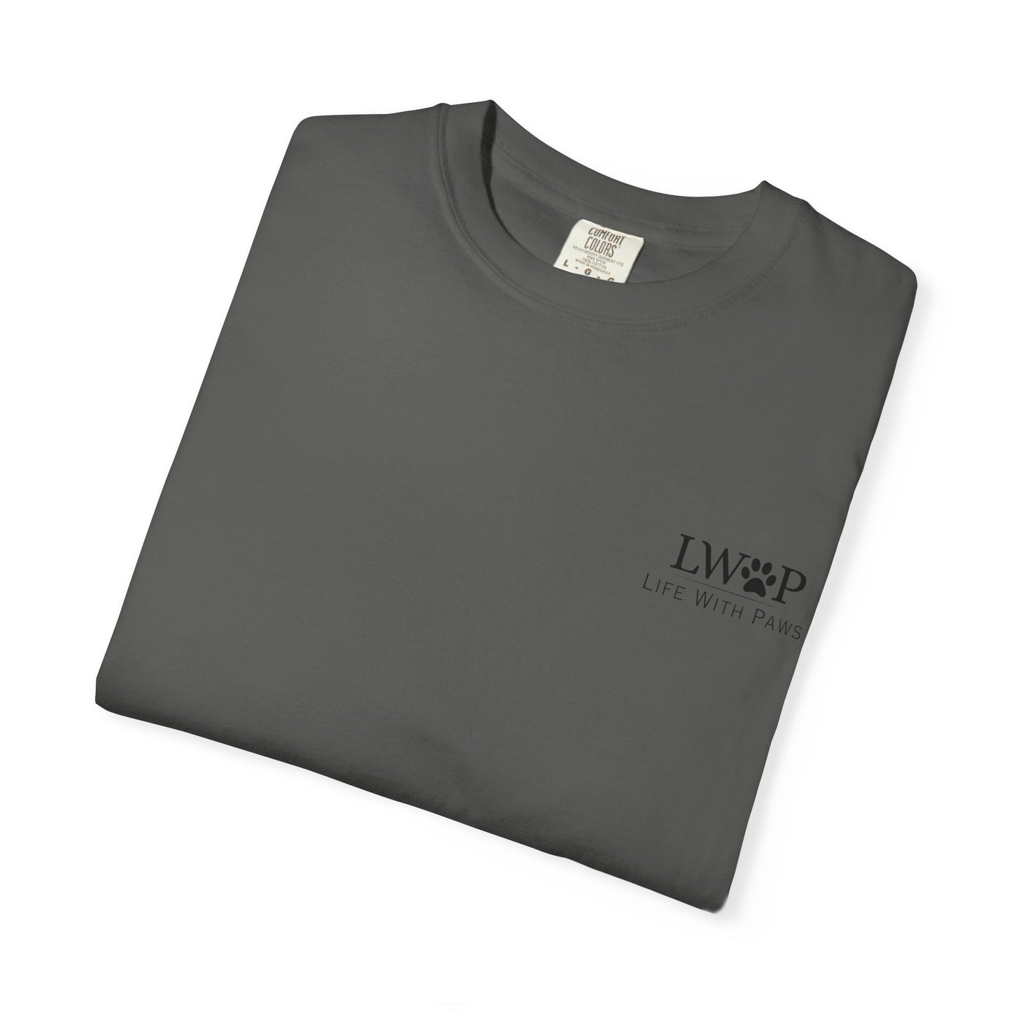 Life With Paws Grooming Salon T-Shirt — Logo Tee with Manahawkin NJ & Phone Number