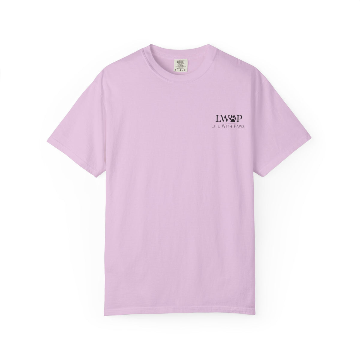 Life With Paws Grooming Salon T-Shirt — Logo Tee with Manahawkin NJ & Phone Number