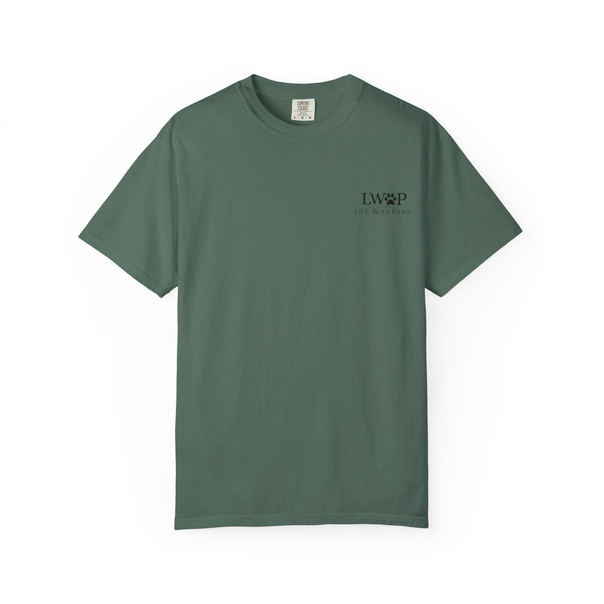 Life With Paws Grooming Salon T-Shirt — Logo Tee with Manahawkin NJ & Phone Number