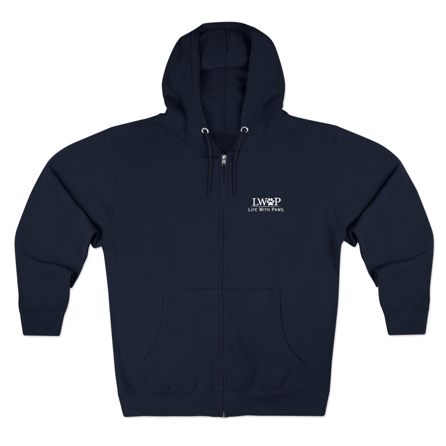 Life With Paws Zip Hoodie – Cozy Dog Grooming Zip-Up for Pet Lovers
