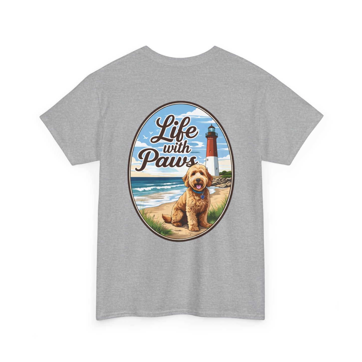 Life With Paws Beach Dog T-Shirt