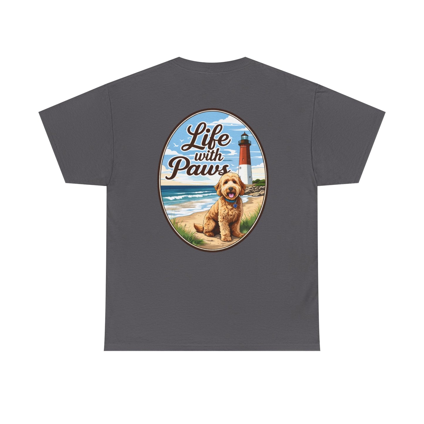 Life With Paws Beach Dog T-Shirt