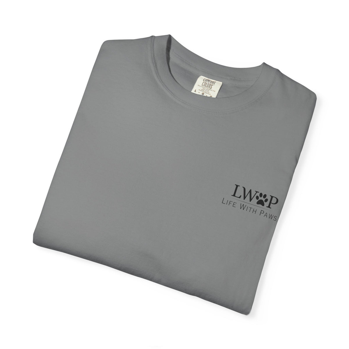 Life With Paws Grooming Salon T-Shirt — Logo Tee with Manahawkin NJ & Phone Number