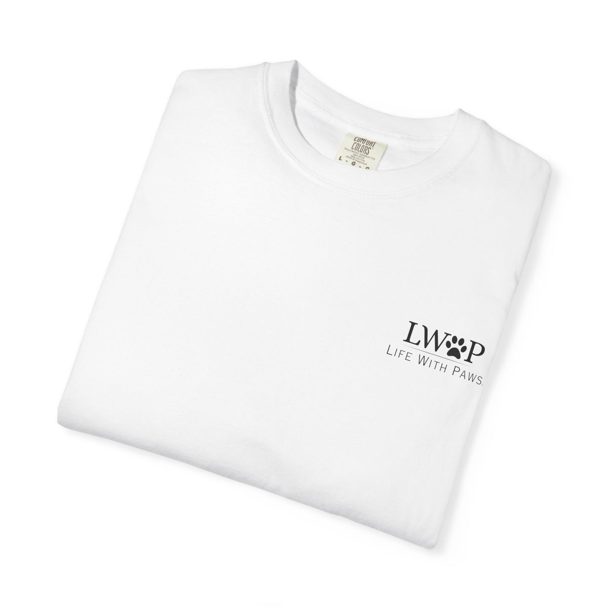Life With Paws Grooming Salon T-Shirt — Logo Tee with Manahawkin NJ & Phone Number