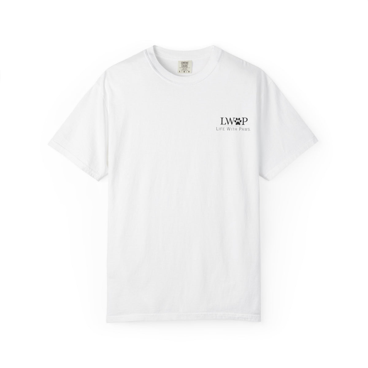 Life With Paws Grooming Salon T-Shirt — Logo Tee with Manahawkin NJ & Phone Number