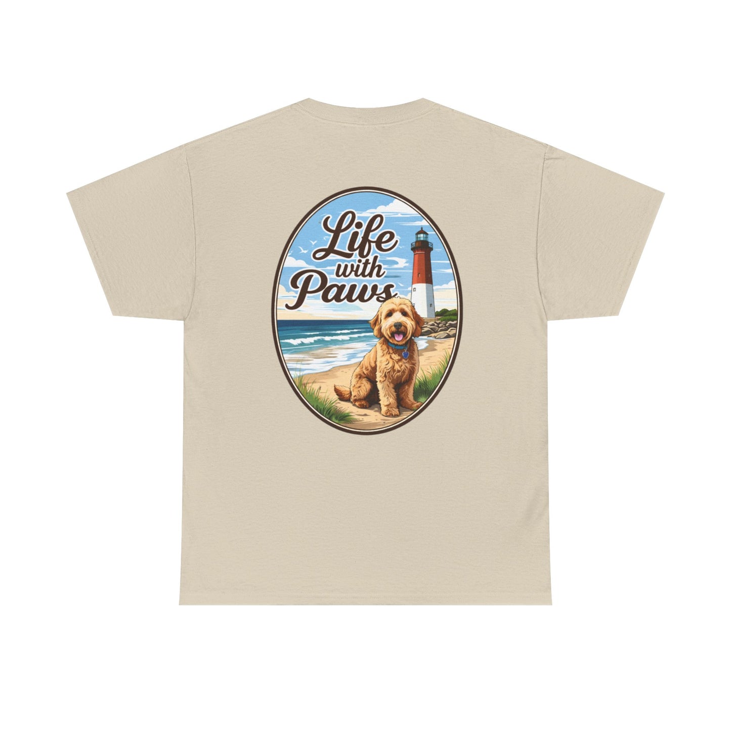 Life With Paws Beach Dog T-Shirt