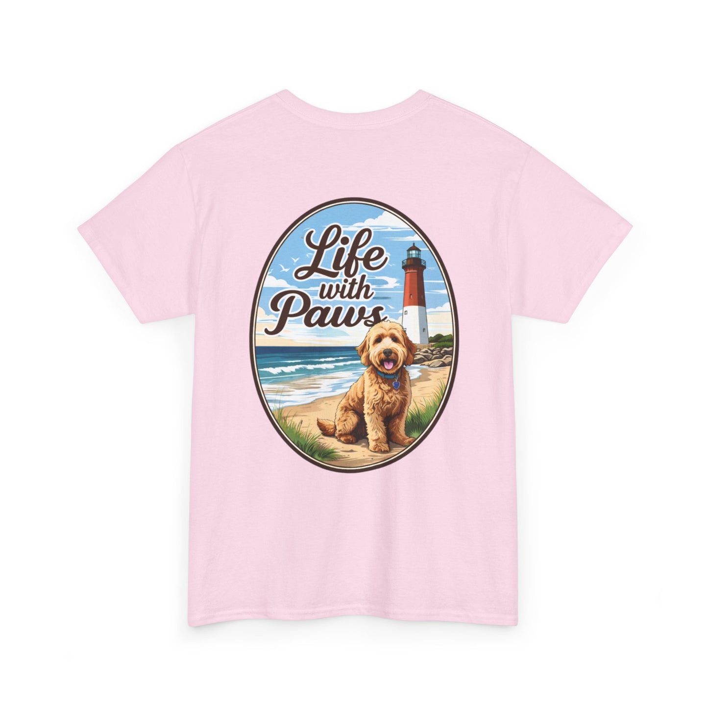 Life With Paws Beach Dog T-Shirt