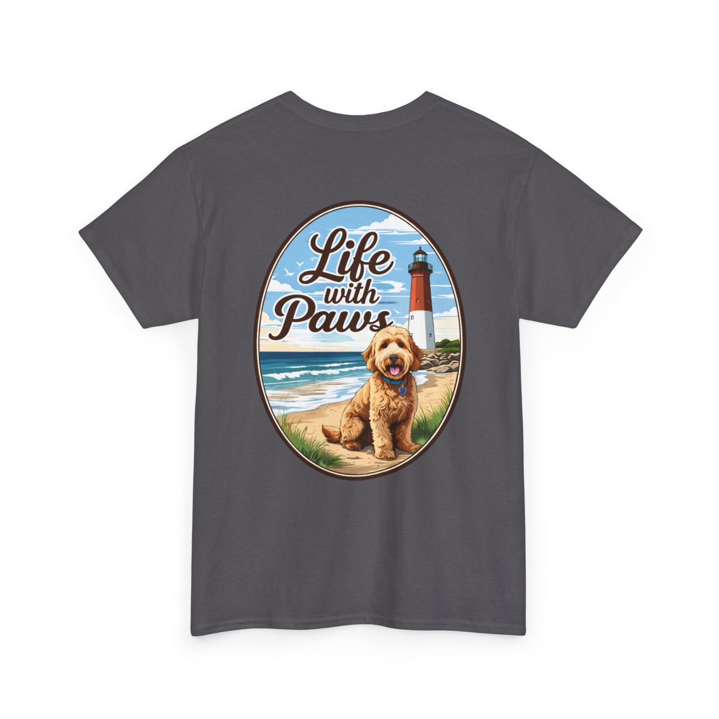 Life With Paws Beach Dog T-Shirt
