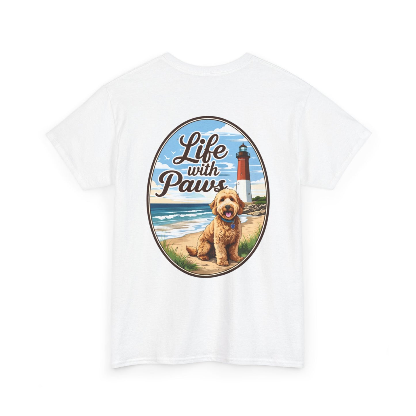 Life With Paws Beach Dog T-Shirt