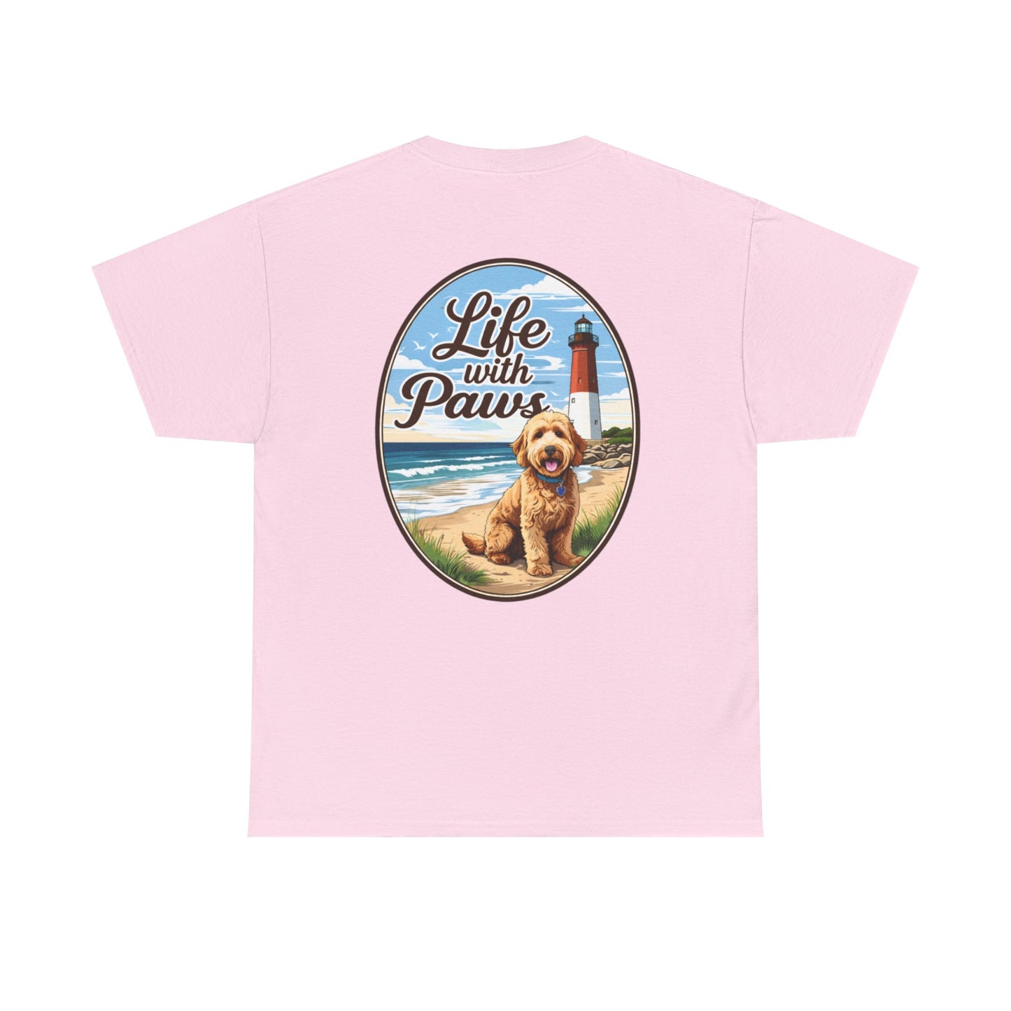 Life With Paws Beach Dog T-Shirt