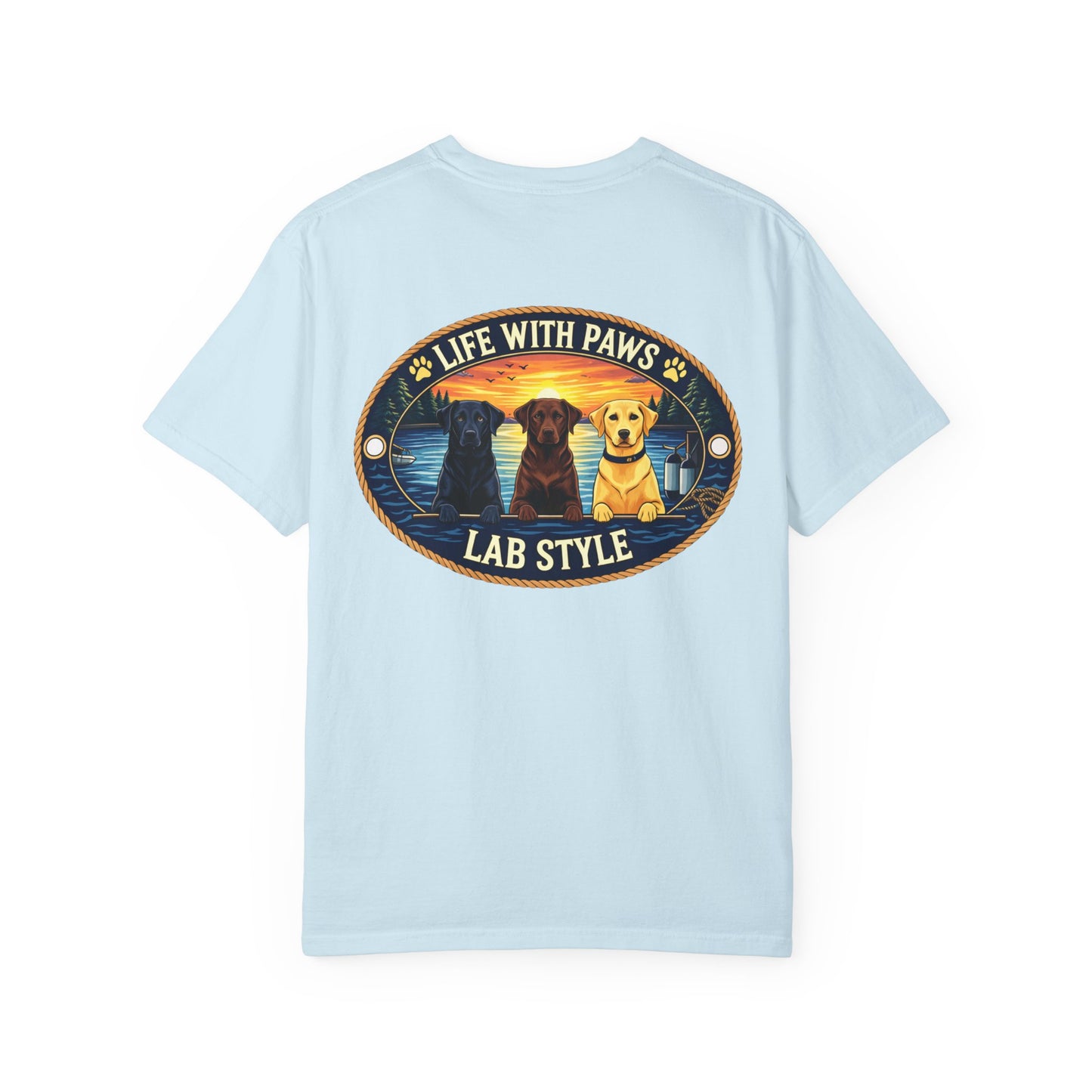 Life With Paws Lab Style T-Shirt — Labrador Dog Graphic Tee