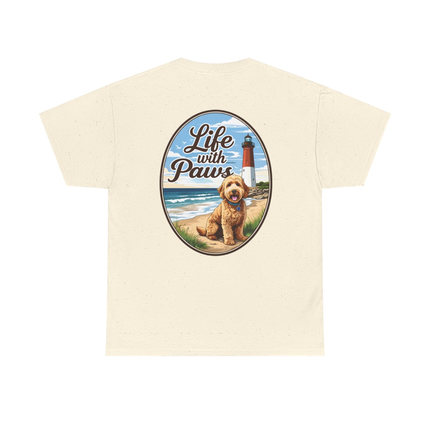 Life With Paws Beach Dog T-Shirt