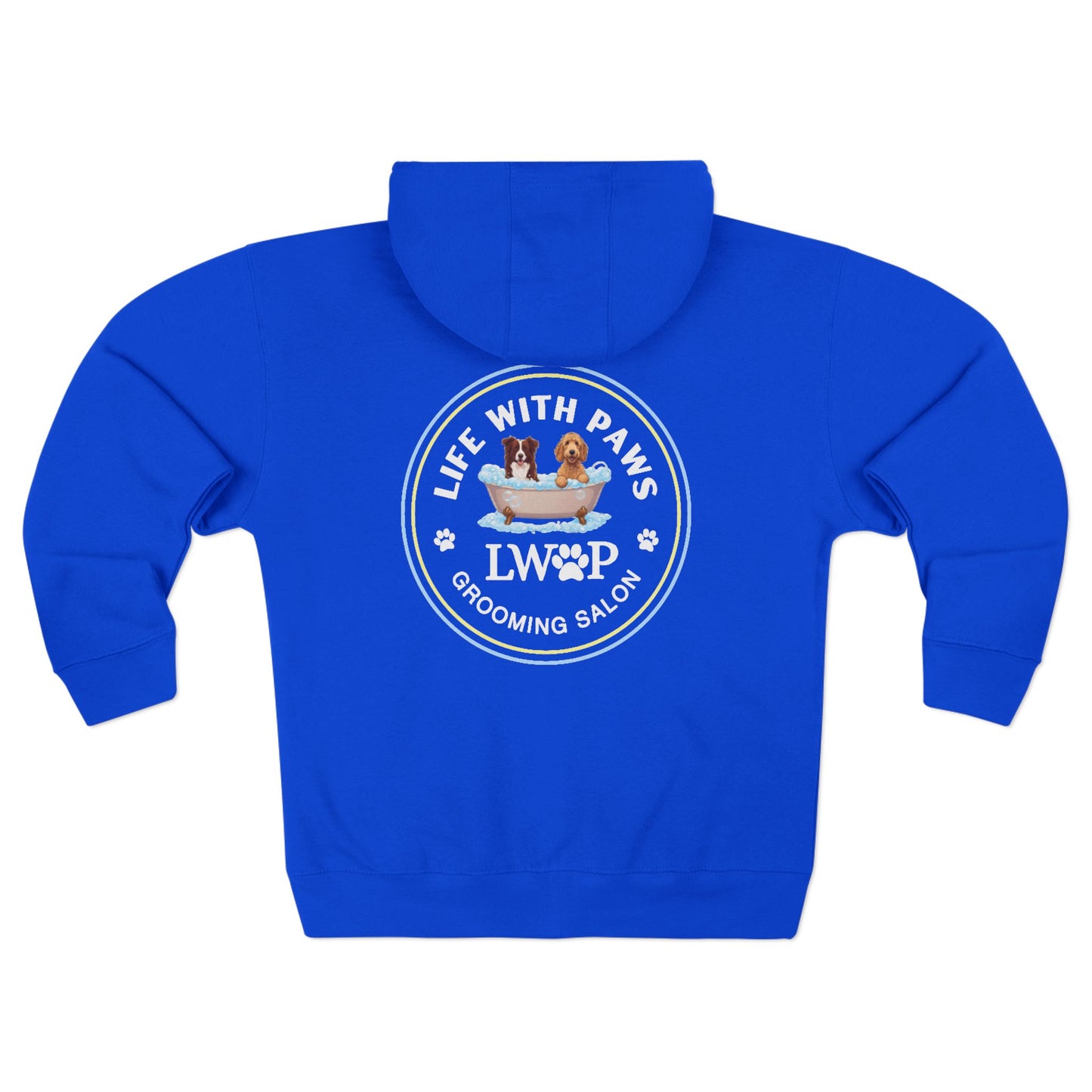 Life With Paws Zip Hoodie – Cozy Dog Grooming Zip-Up for Pet Lovers